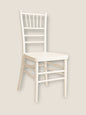 White Tiffany Chair Hire (without cushion)