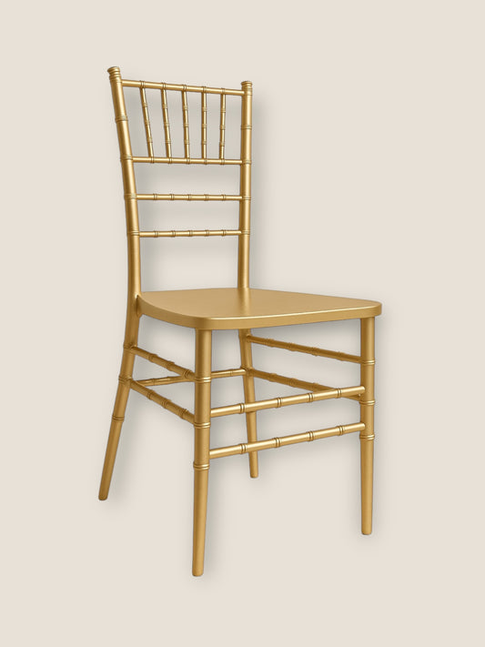 Gold Tiffany Chair Hire (without cushion)