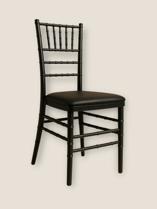 Black Tiffany Chair Hire (with black cushion)