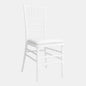White Tiffany Chair Hire (with white cushion)