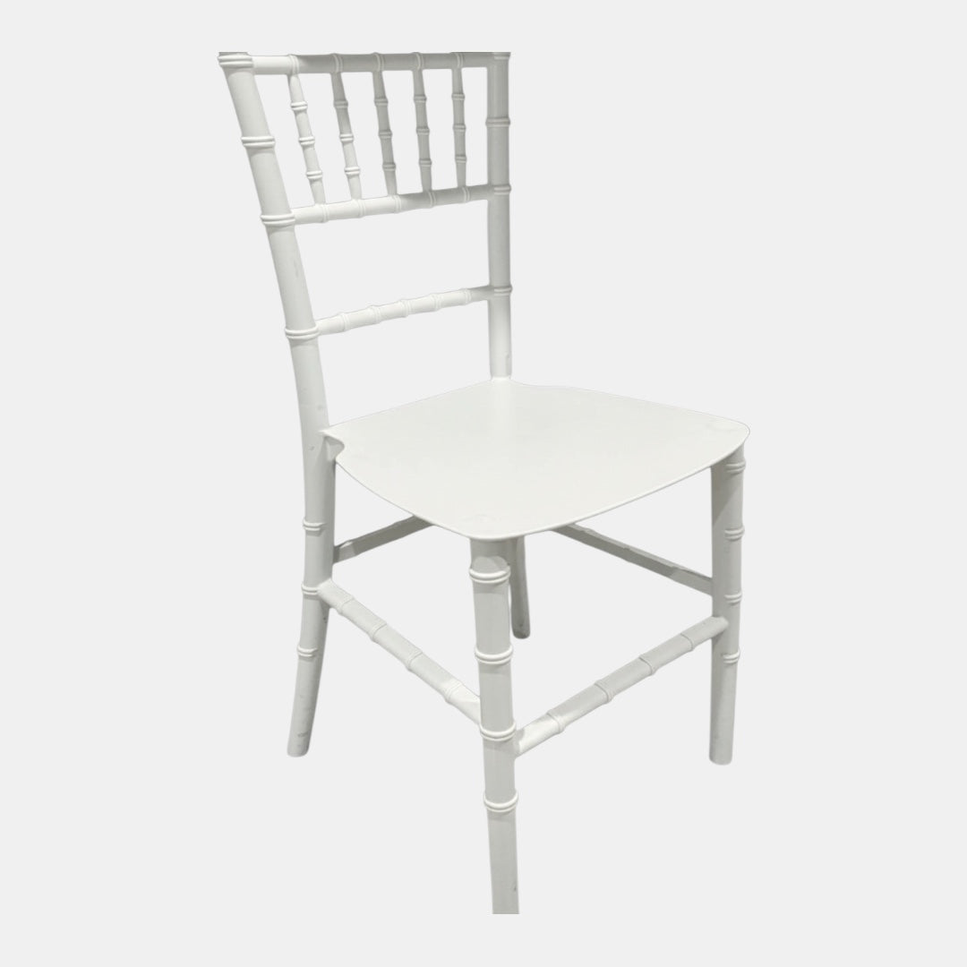 Kids White Tiffany Chair Hire (without cushion)