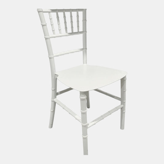 Kids White Tiffany Chair Hire (without cushion)